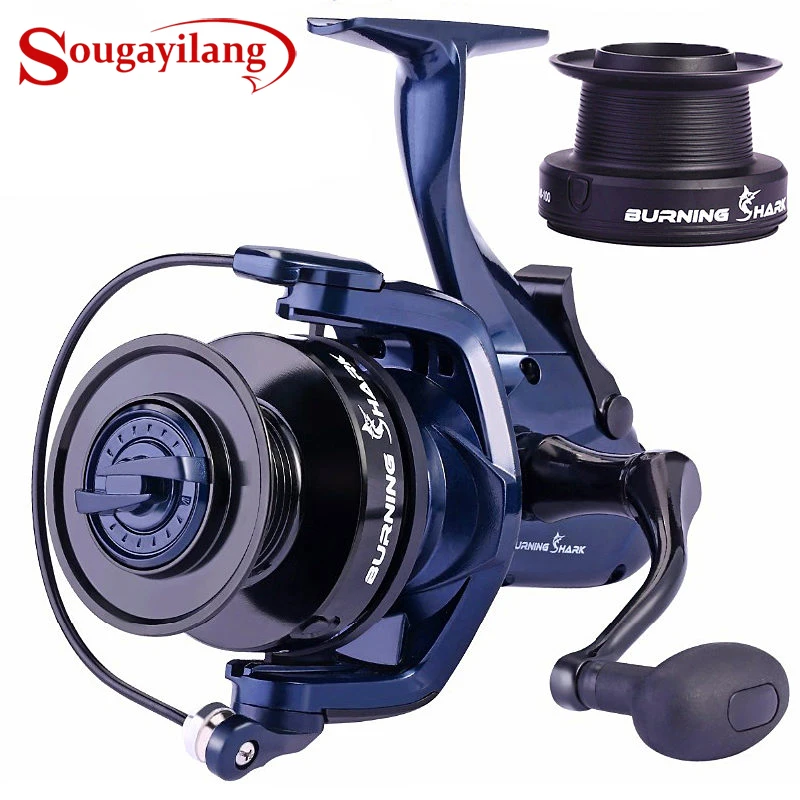 Sougayilang 13+1BB Carp Fishing Reel Spinning Reel with 2 Kinds Spool