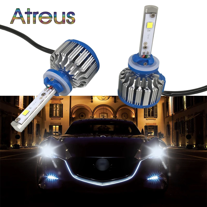 Atreus H1 880 881 H3 светодиодный автомобильный фонарь для Ford focus 2 3 Toyota corolla Mazda 6