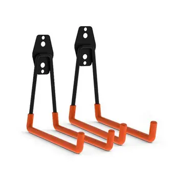 

Heavy Duty Garage Storage Utility Hooks for Ladders & Tools, Wall Mount Garage Hanger & Organizer - Tool Holder U Hook with An