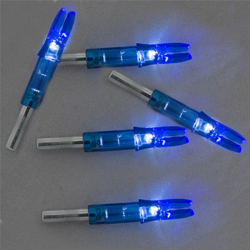 Free shipping 6pcs shooting automatically led lighted nock compound bow