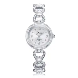 Disu Для женщин просто мода наручные часы горный хрусталь сплава ремень часы Повседневное кварцевые часы подарки новый tt @ 88
