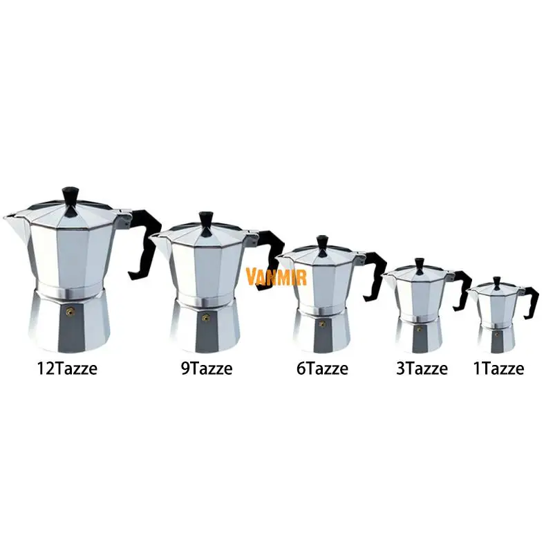 Moka Espresso Coffee Maker Machine /glantop Aluminum 1cup/3cup/6cup/9cup/12cup Italian Stove Top//percolator Pot Tool