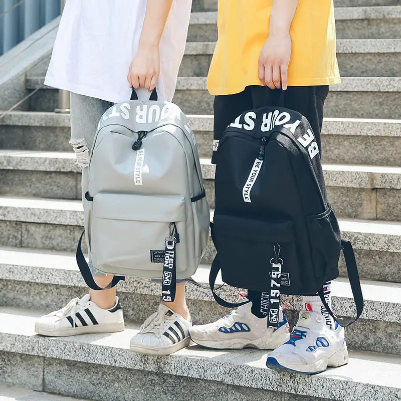 Comprar Mochila de ordenador portátil de moda para hombres y mujeres mochilas de viaje casuales impermeables para hombres mochila de colegio para hombres mochila de alta capacidad 2019