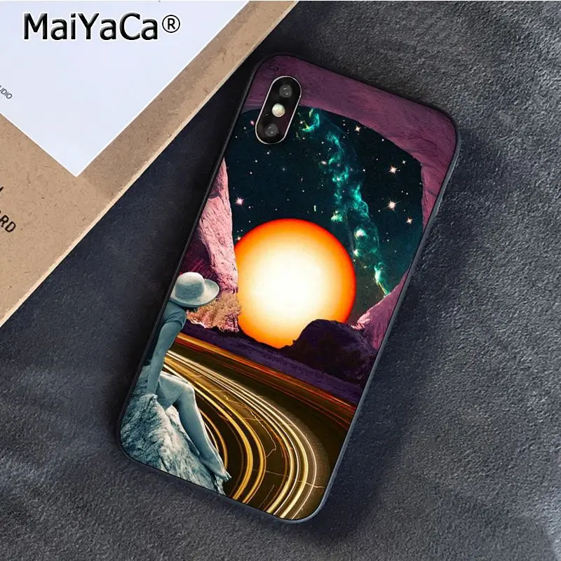 MaiYaCa художественный эстетический трипси-психоделический Космический Чехол для телефона для iphone 11 Pro Max 8 7 6 6S Plus X XS MAX 5 5S SE XR