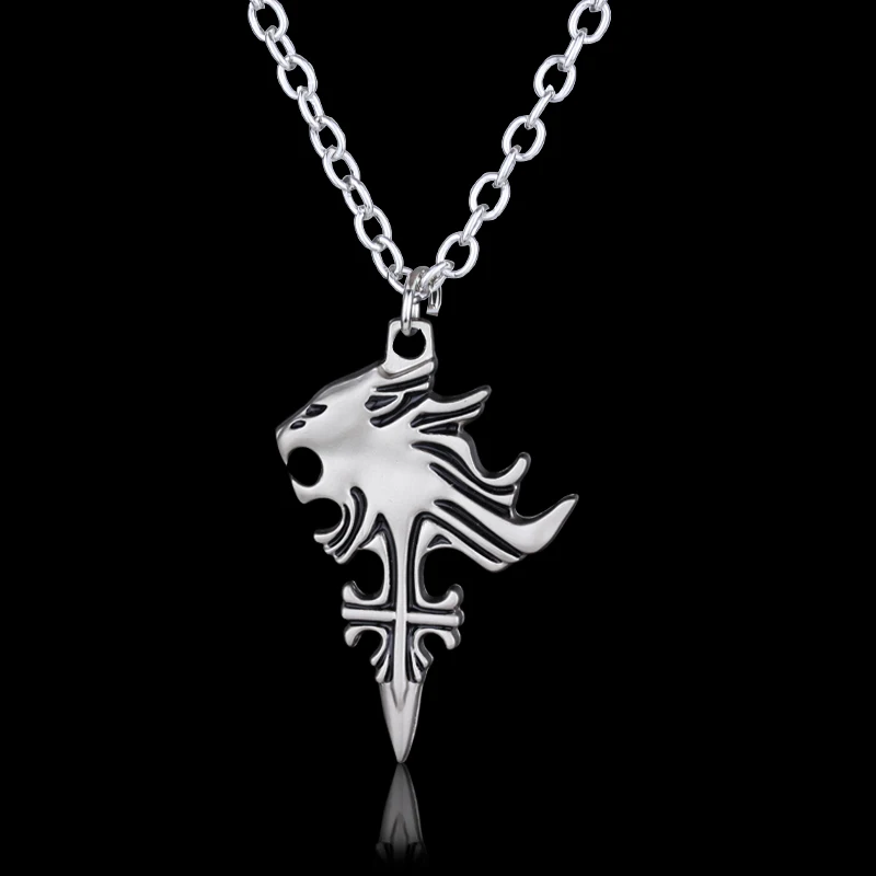 Final Fantasy Necklace Sad Sleeping Lion Heart Lionhead Animation Game 13 Langtou Pendant | Украшения и аксессуары