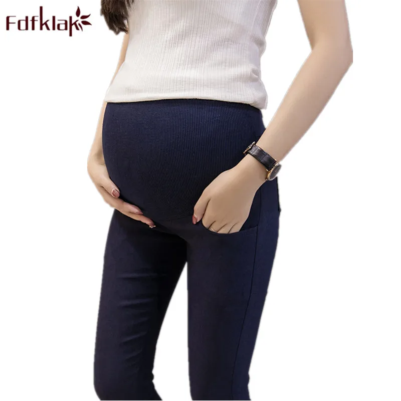 Fdfklak Ropa Mujer New 2018 Maternity Clothes Elasticity Waist Pregnancy Pants Pregnant Women Summer | Мать и ребенок