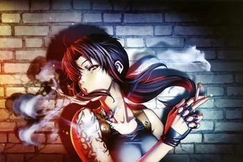 

Wall Pictures For Living Room Painting By Numbers Anime Sexy Girls Lagoon Revy Smoking Dark Wall Home Decoration Canvas Poster