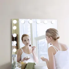 Современный зеркальный светильник для туалетной комнаты, косметическая зеркальная лампа, светодиодный светильник, набор ламп для макияжа с сенсорным управлением