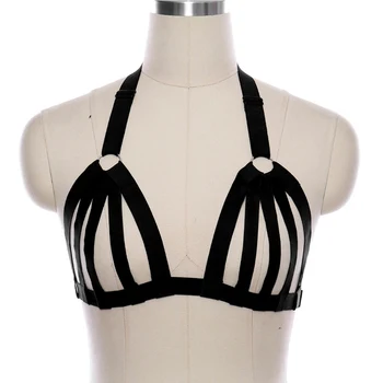 

Cage bra Harness Punk Gothic Belts Top Halter Bra Elastic Straps Bondage Harness Lingerie Costume Women