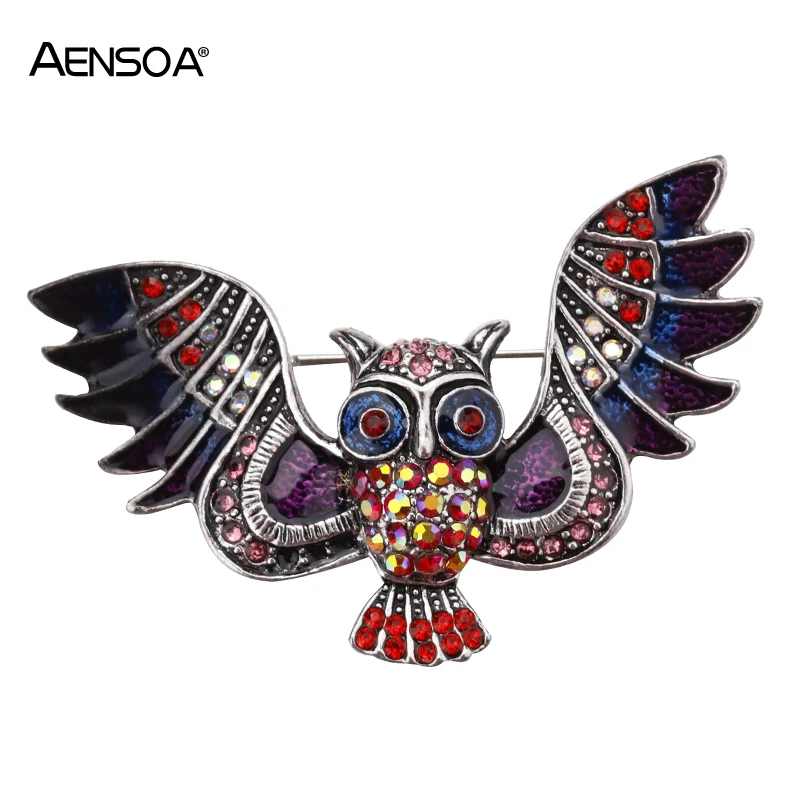 Amorcome Vintage Strass Broschen Für Frauen Mädchen Revers Tasche Pin Gold & Silber Farbe Runde Kristall Brosche Weiblichen Partei Schmuck Broschen