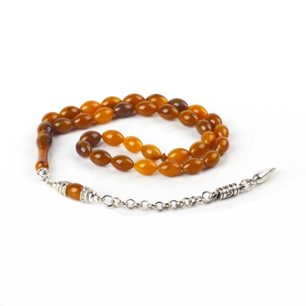Tasbih магазин смолы коричневые Молитвенные Четки из бусин tesbih Мусульманский