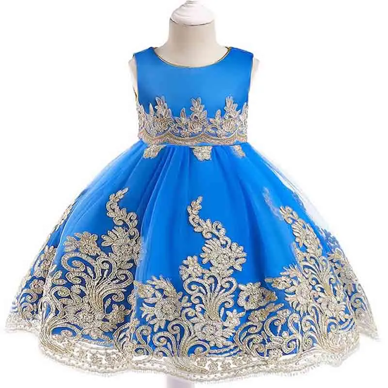 

2019 My Baby Girl Wedding Flower Girl Princess Christmas Dress Birthday Party Dress Girl Dance Party Design Christmas Dress