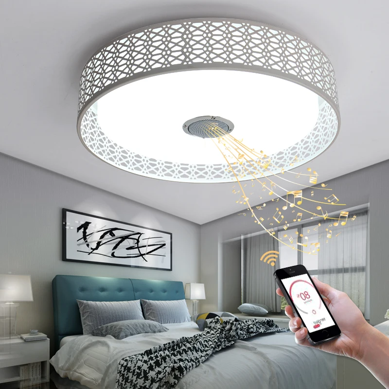

RGB Dimmable Modern ceiling Lights 36W LED Lamps with Bluetooth & Music smart ceiling lamp for 10 -15 Square meters new design