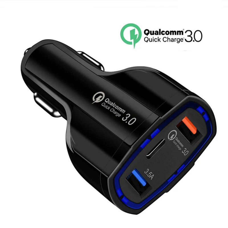 

Quick Charge 3.0 Car Charger USB C Power Delivery PD Port 3.5A Port For iPhone X/8/Plus for Samsung Galaxy Note8/S9/S8/S8+