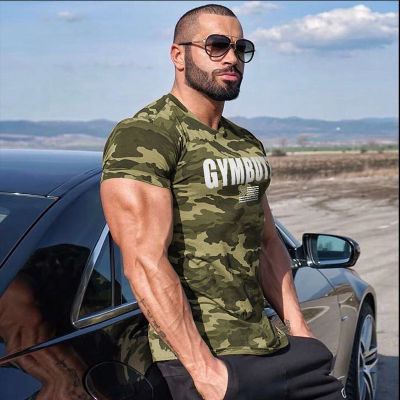 2019 Camo Sport Portland Mall T Shirt Men T-Sh Challenge the lowest price Fit Dry GYM Quick Running