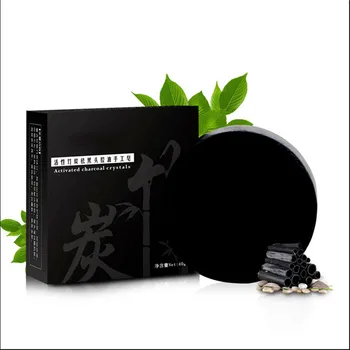 

Activated Charcoal Crystals Handmade Soap Face Skin Whitening Soap For Remove Blackhead And Oil Control Washing A Face Soap 40