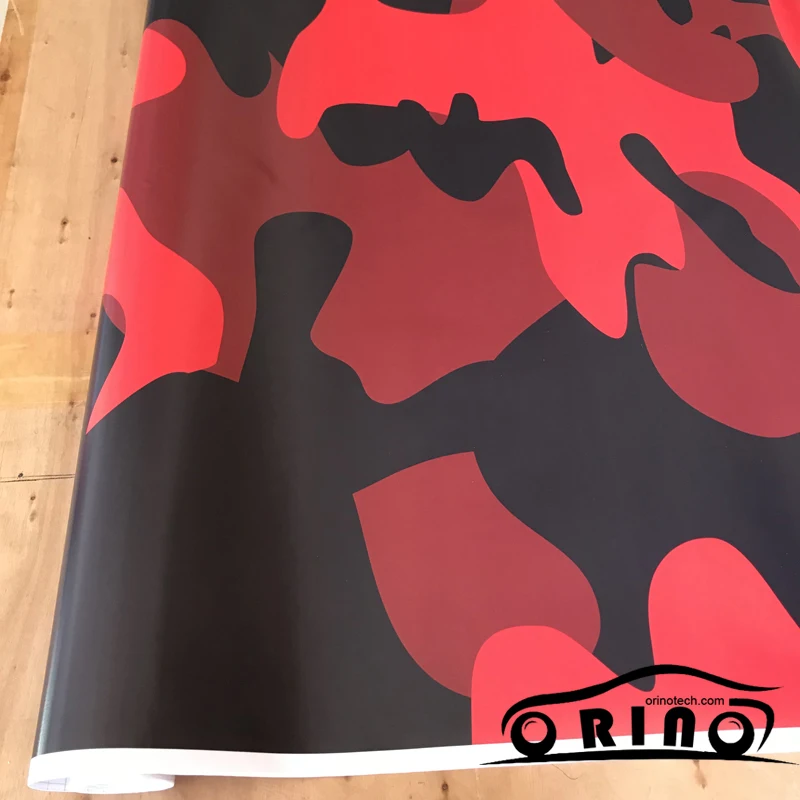 Black Red Vinyl Film Wrap-2