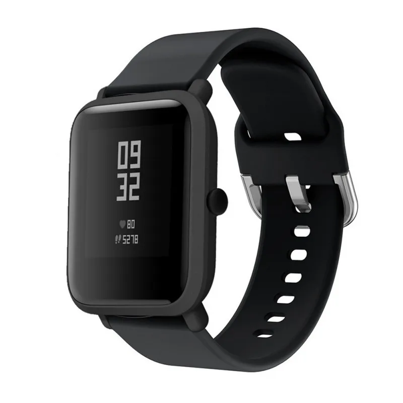 Ремешок для Amazfit Bip Молодежная версия замена для умных часов Силиконовый ремешок для мужчин и женщин унисекс разноцветный дизайн