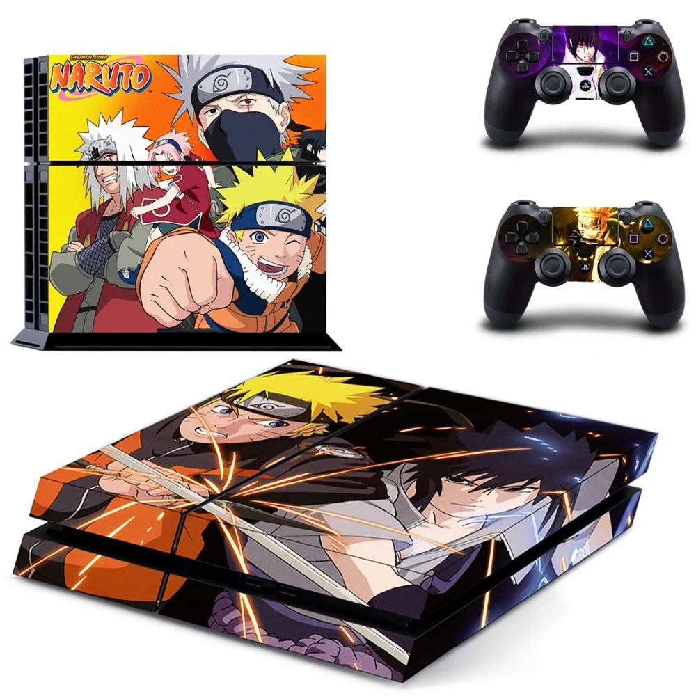 Naruto Anime Motiv Sony PS4 Playstation 4 Skin Aufkleber Schutzfolie PVC Neu 