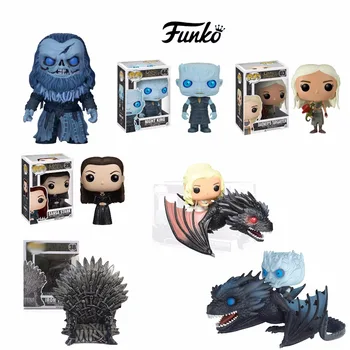 Action Game of Throne Figures Daenerys Night King With Drogon Sansa Stark Ramsay.Bolton Funko Model Collectable Toys Iron Throne