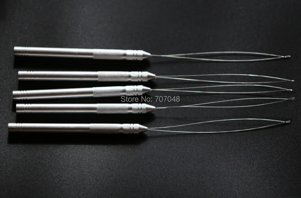 Алюминиевая нить крючок спицы для вязания петли микро кольцо для наращивания волос бусины