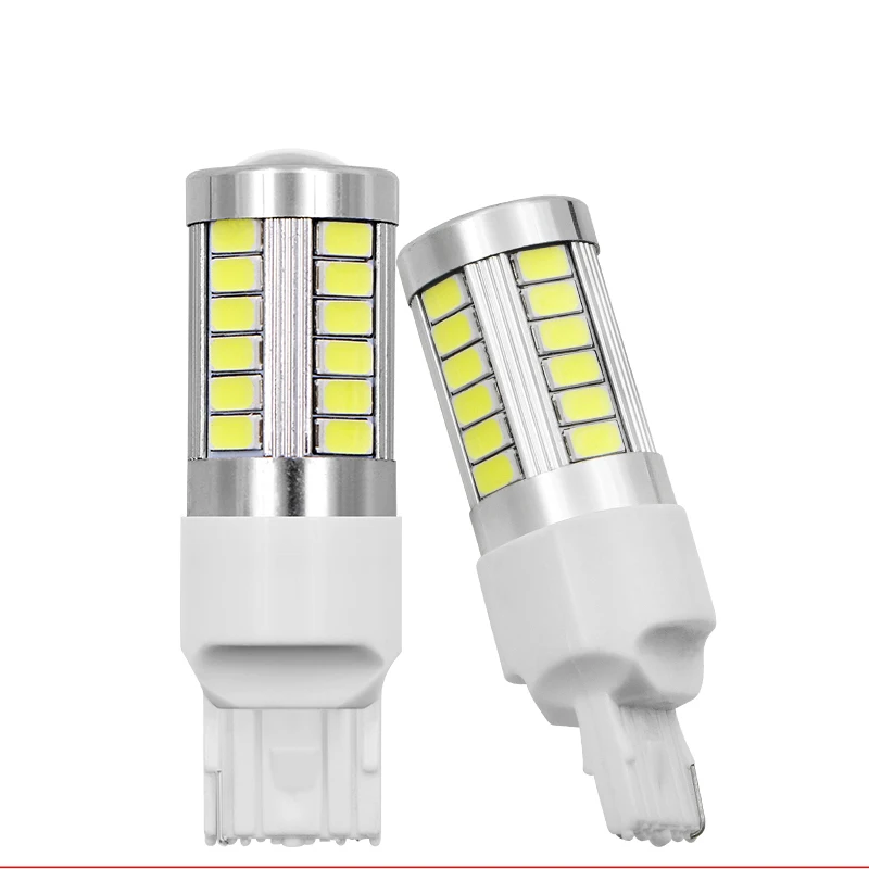 2 шт. T20 7440 W21W WY21W 33 SMD 5730 светодио дный автомобиля Резервное копирование заповедник огни 33SMD 5630 светодио дный тормоз двигателя лампочка Белый