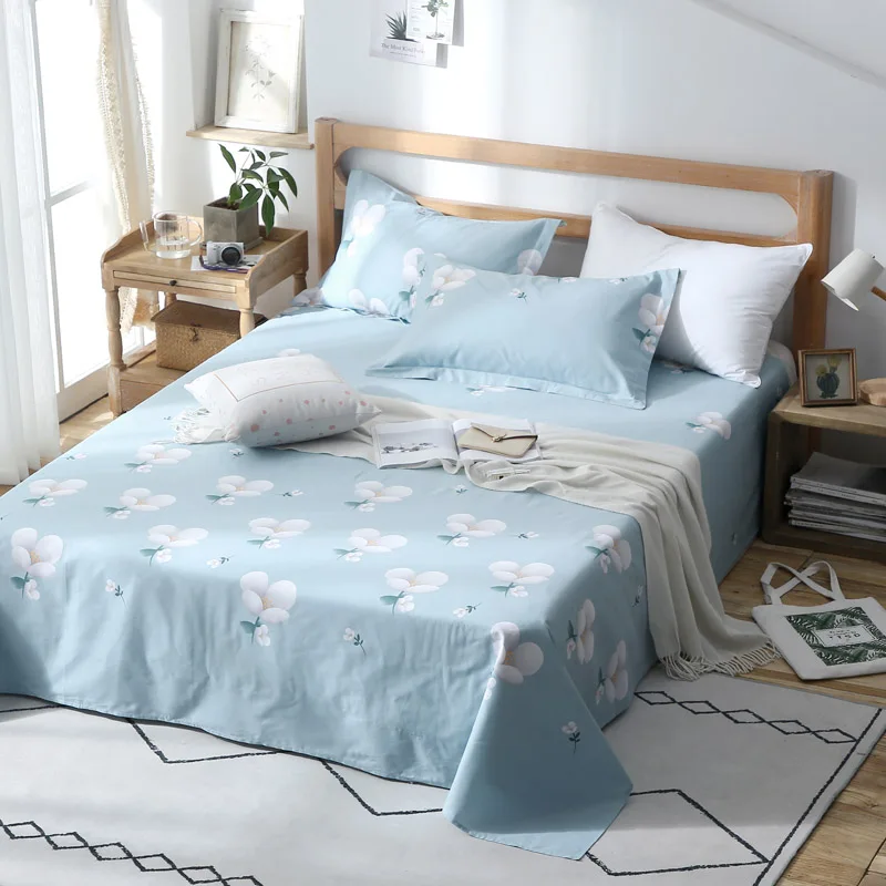 

Rustic White Print Pillowcase Bed Linen Queen Size Mattress Covers Fitted Sheet Sets With Elastic For King Size