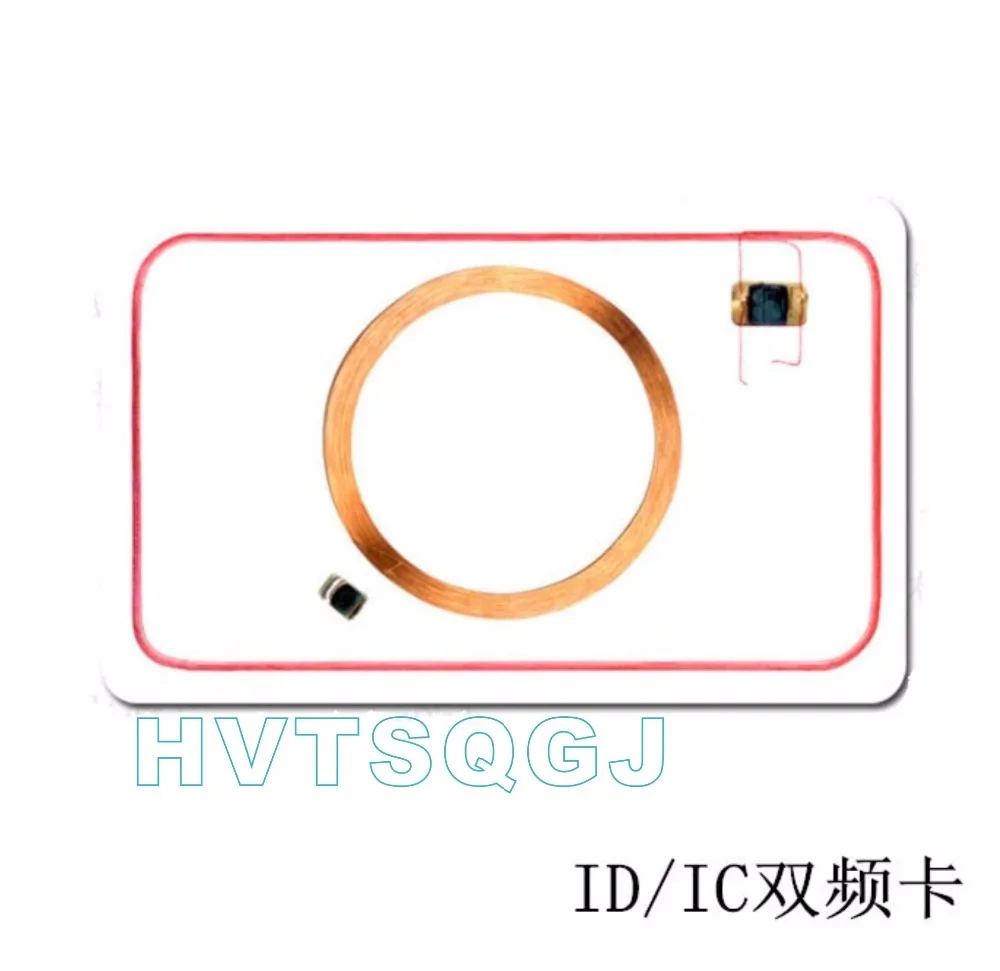 (10 шт./лот) 13 56 МГц 125 кГц RFID близость смарт-карта двойной чип частота карта для