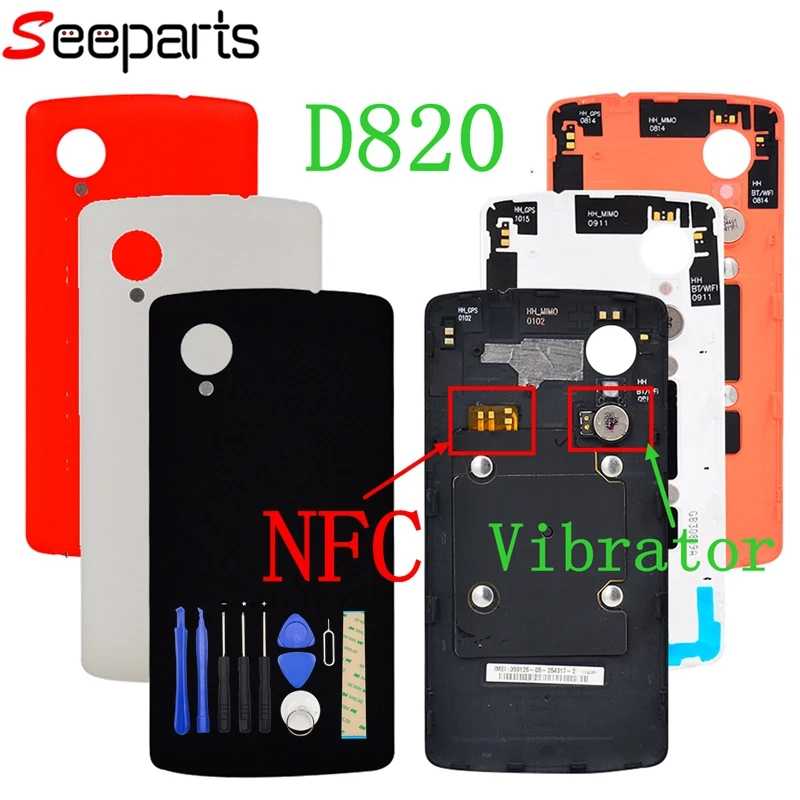 Cubierta de batería para LG Google Nexus 5 D820 D821, carcasa de puerta trasera para LG NEXUS 5, piezas de y carcasas para teléfonos móviles| - AliExpress