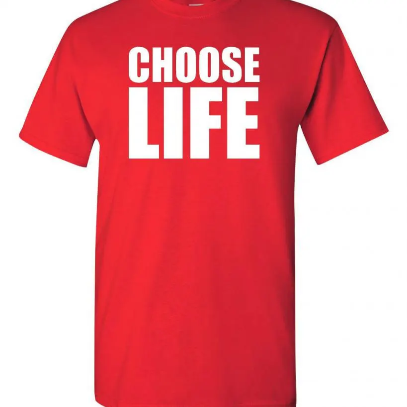 Choose Life Humor Adult Graphic T-Shirt Tee (3)
