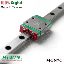 HIWIN MGN7C слайдер из нержавеющей стали комплекты с 70 мм 100 мм MGN7 linear направляющей для 3d принтер части