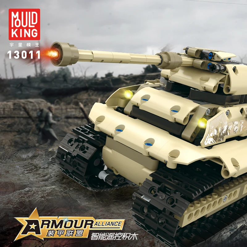 

Mouldking Technic 13011 Armour Alliance Rc Blocks Military Series Armed Building Blocks Remote Control Truck Brick Tank