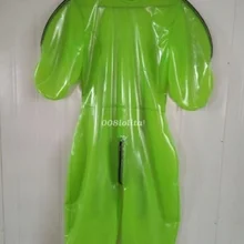 Новинка из латекса, облегающий костюм с резиновой окантовкой, размер XXS-XXL