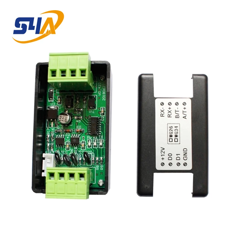 Wiegand WG26/WG34/WG66 для RS422/RS485 конвертер с бинаправленной ...