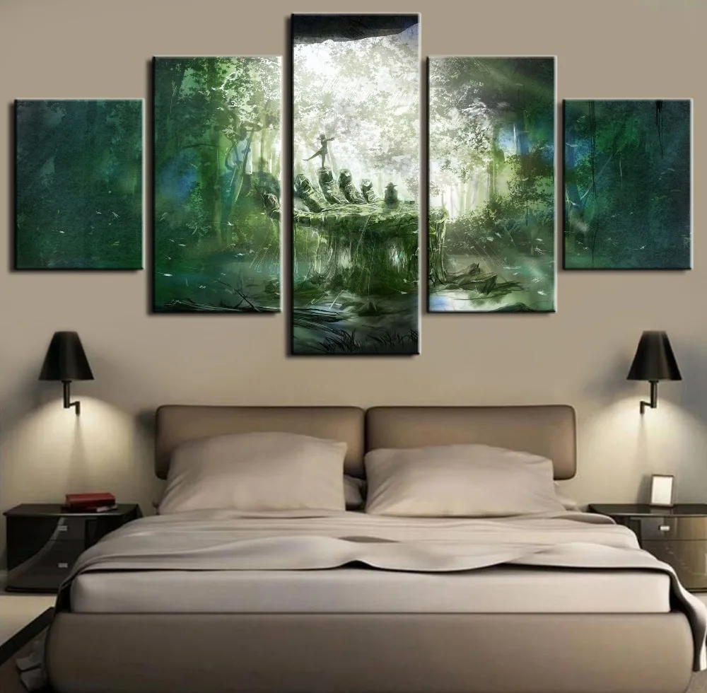 

Anime robot 5 Pieces Painting On Canvas Room Decoration photo Print Picture PosterPa inting For Home Decor HD Print Painting
