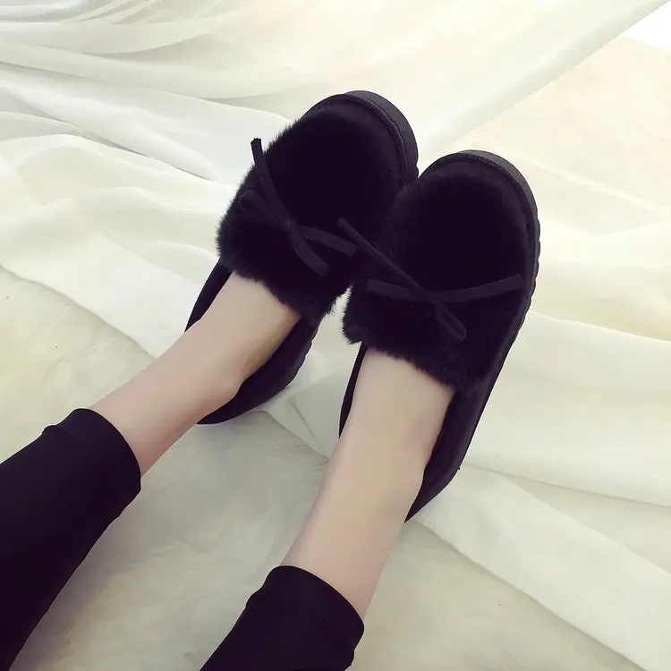 Fashion Winter Women Slippers with Fur Home Outdoor Casual Warm Slippers Female Ladies Cotton Women Winter Shoes tyh78