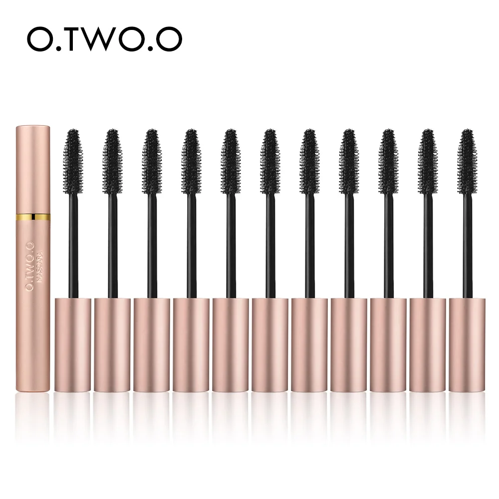 

O.TWO.O 12pcs/set 3D Fiber Lashes Mascara Waterproof Long Lasting Thick Lengthening Long Black Eyelash Extension Makeup Kit