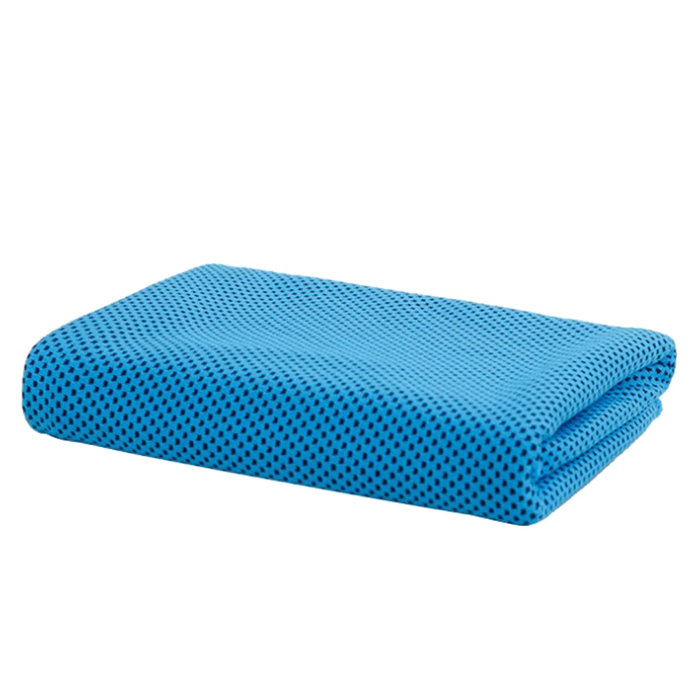 FENICAL 28x83 см, полотенце из микрофибры, ледяной шарф, Шейное полотенце для плавания, полотенце для занятий спортом, йогой, тренажерным залом, фитнесом(синий светильник