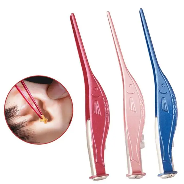 Buy LED Tweezers Plastic Earwax Ear Pick Curette