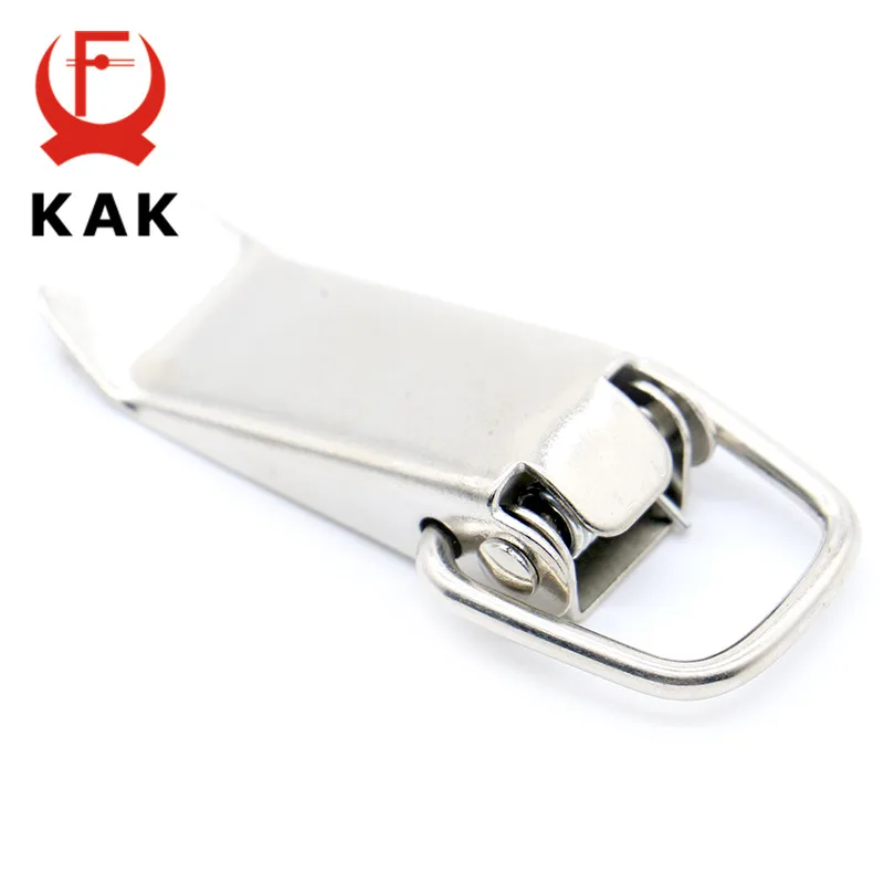 4 قطعة KAK-J105 صندوق كابين أقفال الربيع المحملة اقبض مزلاج تبديل 27*63 الحديد الرباطات ل انزلاق الباب نافذة الأثاث الأجهزة