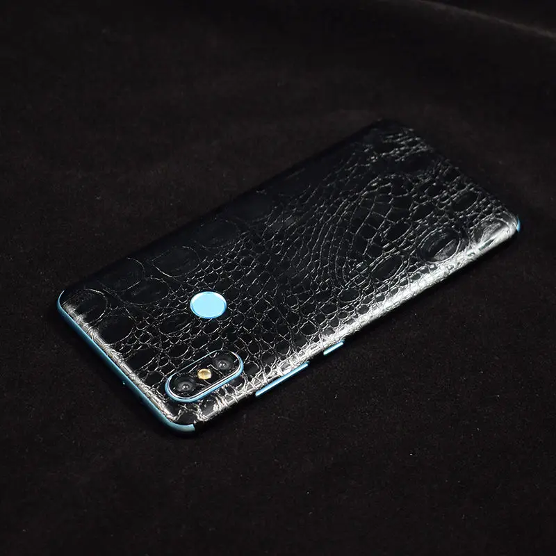 Phone Back Cover Film For Xiami Mi A2 6X LeatherCarbon Fiber Wood Skins Protective Paste Stickers For Xiaomi A2  MiA2 6X 5 (28)