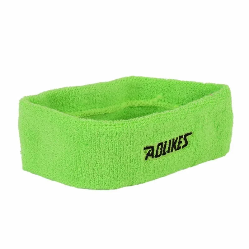 Горячая AOLIKES Высококачественная хлопковая повязка от пота для мужчин Sweatband wo мужские головные повязки для йоги головы Налобные повязки Спортивная безопасность