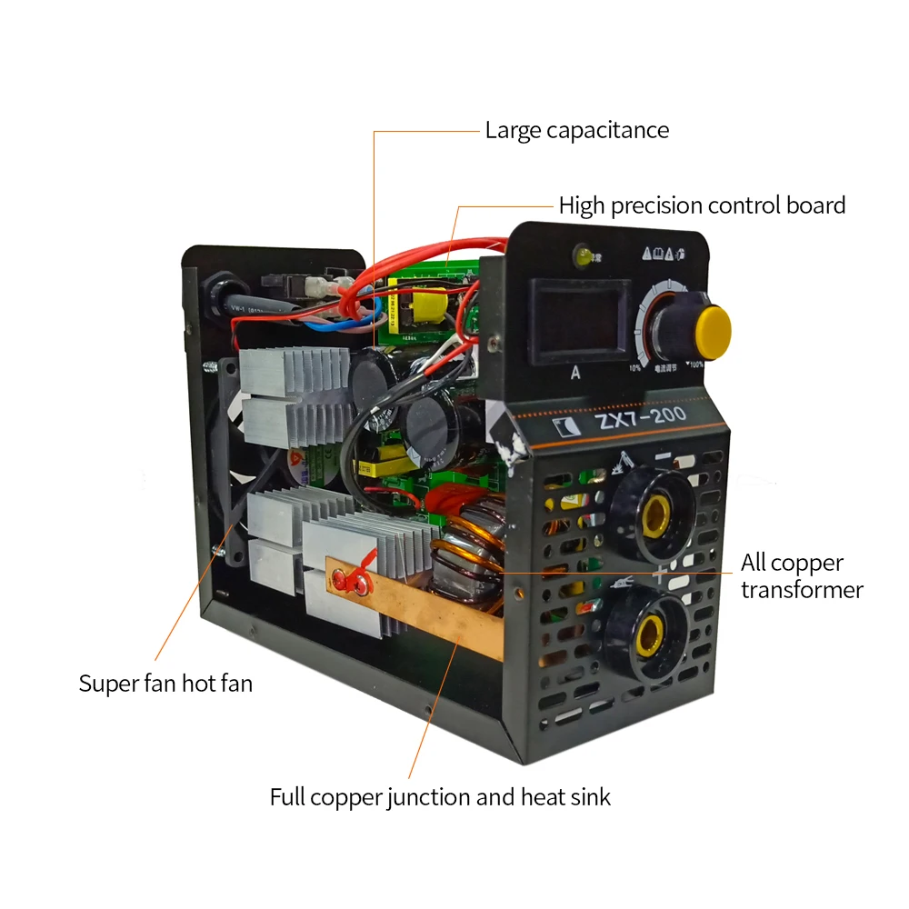ZX7-200 миниатюрный сварочный аппарат инверторный портативный Электрический сварочный аппарат для сварочных работ и электрических работ