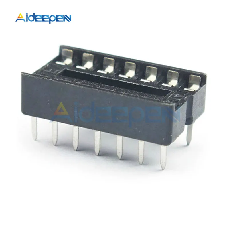 

10pcs/Lot 14pin DIP IC Sockets Adaptor Solder Type 14 Pin