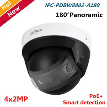 

Dahua Panoramic IR Dome Network Camera IPC-PDBW8802-A180 4x2MP Multi-Sensor Smart detection 180 degree PoE IP Camera