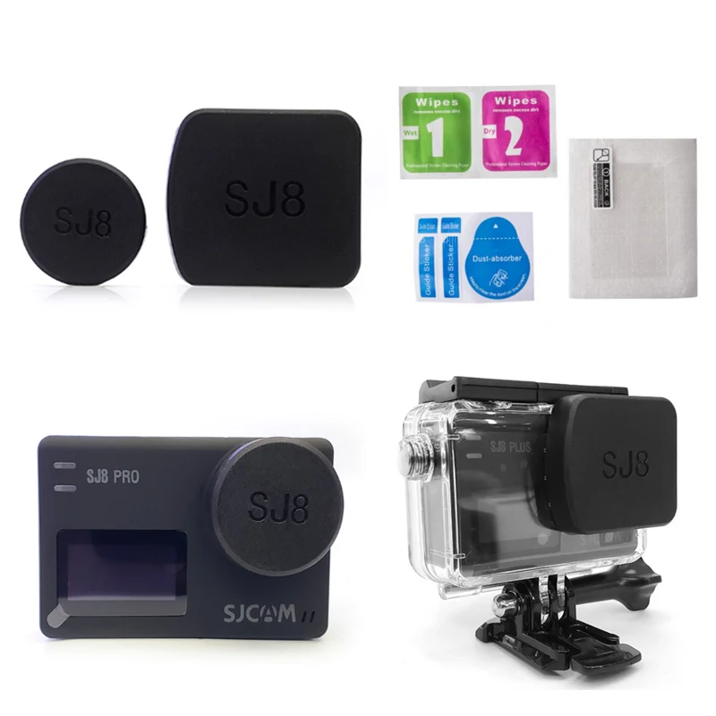 

For SJ8 Pro/Plus/Air Camera Lens Cap Waterproof Housing Hood Super HD Screen Protect Film Frame Holder for SJCAM SJ8 Accessories