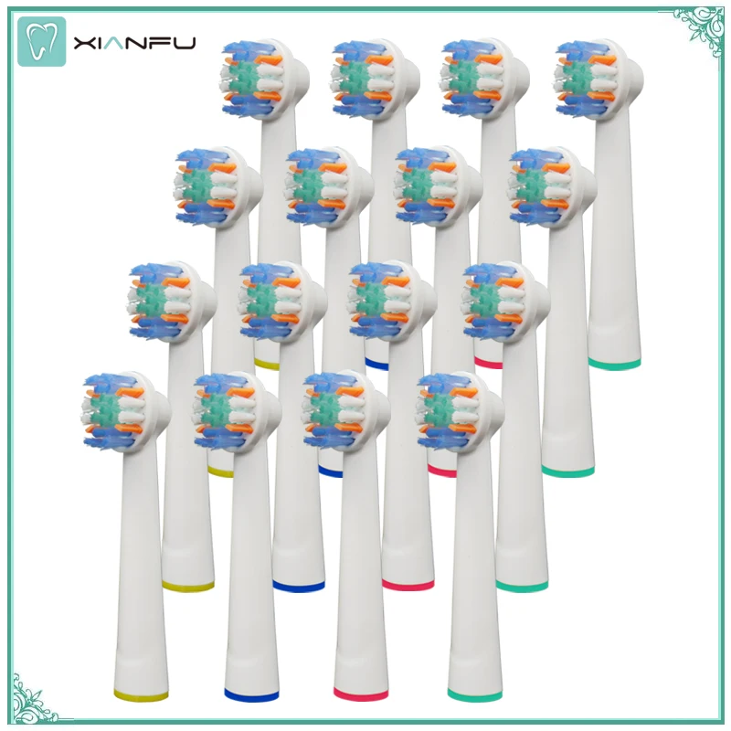 

16PCS Electric Toothbrush Replacement Tooth Brush Heads for Braun Oral b Toothbrsuh Heads Triumph Vitality Sensitive Nozzles
