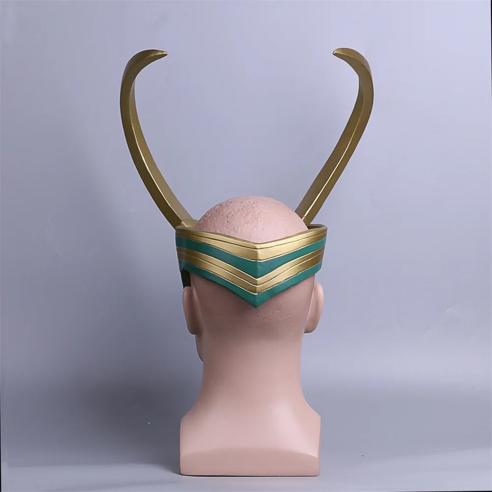 Thor Loki шлем для косплея раднарёк косплей костюм реквизит маска ПВХ полная головка
