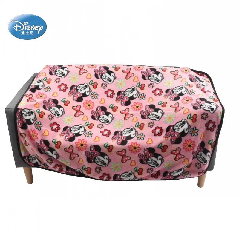 Disney супер мягкий коралловый флис цветочный Минни Маус дорожное одеяло пледы для маленьких девочек на кроватку покрывала на мягкую мебель