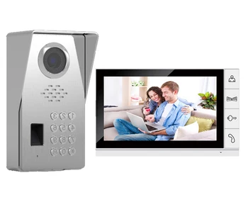

XinSiLu TFT LCD Color 9"Video Door Phone Doorbell IR Intercom Home Security System HD FRID Panel Camera Fingerprint&Password 1V1